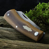 Jim Dunlap Native Butterscotch Vintage Micarta Custom Knife
