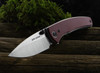 Bober Blades Diplomat Red Morphaholic Glass Custom Knife