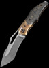 Alan Folts Quasi Brass Fat Carbon Custom Knife