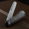 OEG EDC Modern Burl Rag Mic Sheepsfoot Custom Knife