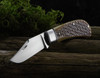 Mike Zscherny Lanny's Clip Jigged Bone Custom Knife