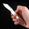 RoseCraft Loosahatchie Jack Dapper Jigged Bone Folding Knife
