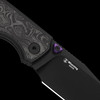 Kizer Wharning Black Micarta Folding Knife