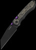 Kizer Wharning Black Micarta Folding Knife