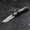 Opinel No. 04 Colorama Black Keyring Folding Knife Black