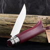 Opinel No08 Colorama Burgundy Folding Knife