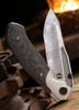 Null Knives Vandal Black Camo Damasteel Folding Knife