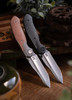 Null Knives Vandal Black Micarta Folding Knife