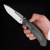 Null Knives Vandal Black Micarta Folding Knife