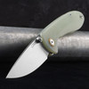 CJRB Feldspar Brown G10 Folding Knife Nature Green
