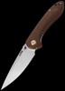 CJRB Feldspar Brown G10 Folding Knife Brown
