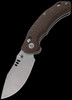 QSP Elk Glow Brown Folding Knife