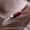 Rough Rider Small Coke Bottle Red Smooth Bone Folding Knife