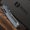 Null Raikou Blue Satin Folding Knife