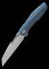 Null Raikou Blue Satin Folding Knife