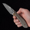 Null Knives Voo Doll Green Micarta Folding Knife