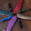 Jack Wolf Knives Bordertown Bowie Vibe Jute Bordeaux Folding Knife
