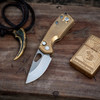 Giant Mouse Tipsy Button Lock / Brass / SW
