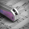 Kizer Melody Rainbow Damast Aluminium & Crystallized Titanium Folding Knife