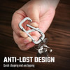 Key Unity KM26 Double Sided Titanium Keychain Clip