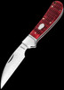 RoseCraft Clinch River Swayback Red Picked Bone Folding Knife
