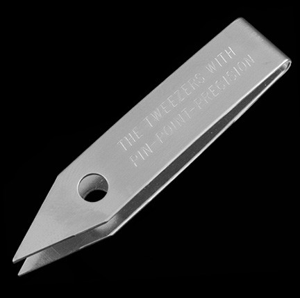 thumbnail image 2 of A1-Rostfrei P34 Straight Tweezers - Silver, 11.5cm (4.5") - After Hunter 2 of 6