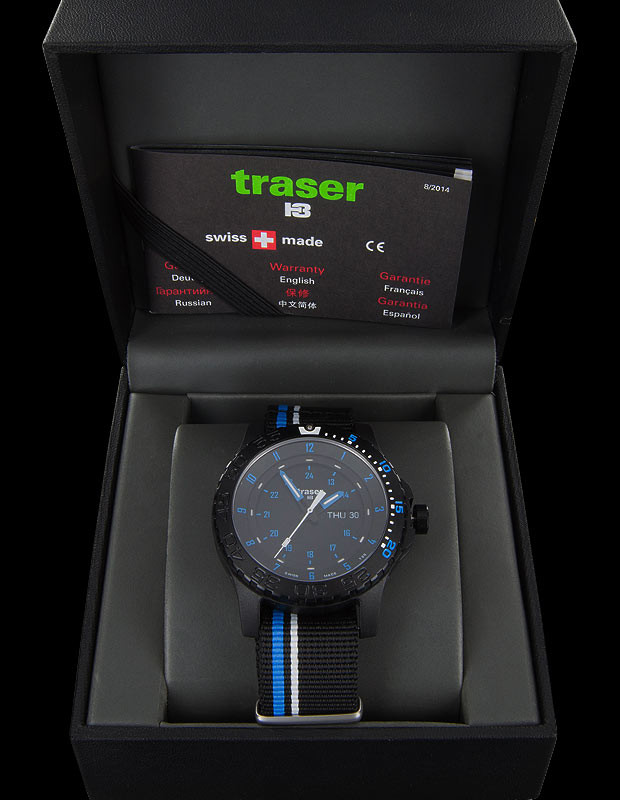 Traser H3 NAVIGATOR MILITARY DAY SWISS稼働