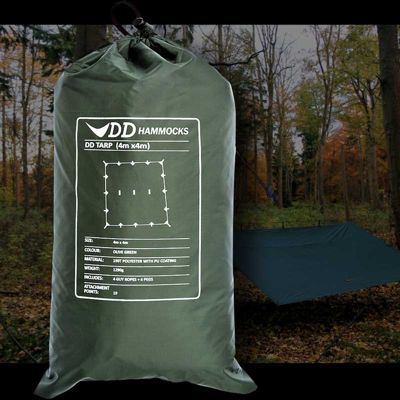 【DD Hammocks】DD Tarp 4×4 Amazon.com : DD Hammocks - DD Tarp 4x4 - Coyote Brown: 13ft