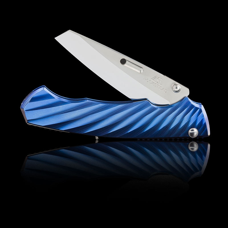 Rockstead Ryo H ZDP Blue Folding Knife