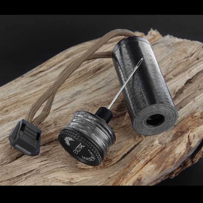 EXOTAC RipSPOOL - Kit Di Riparazione Da Campo Multiuso, Con Lenza, Nastro, Ago, Cordino, Per Sopravvivenza E Bushcraft