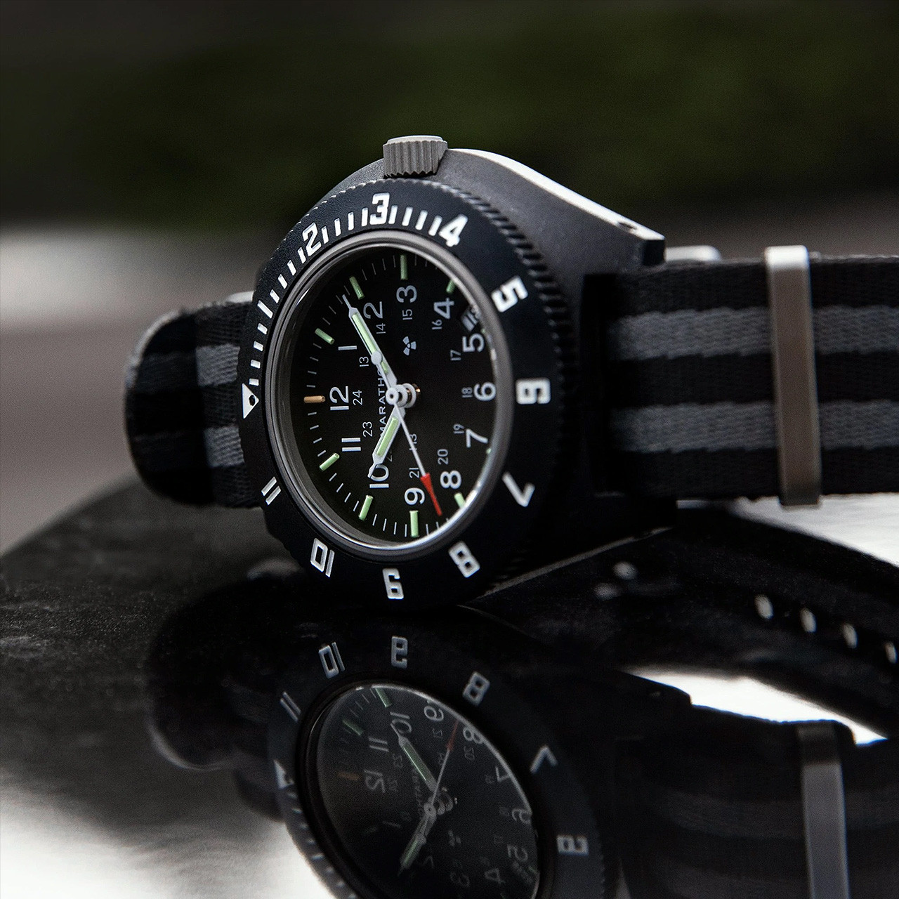 Marathon Pilot's Navigator Black with Date NGM