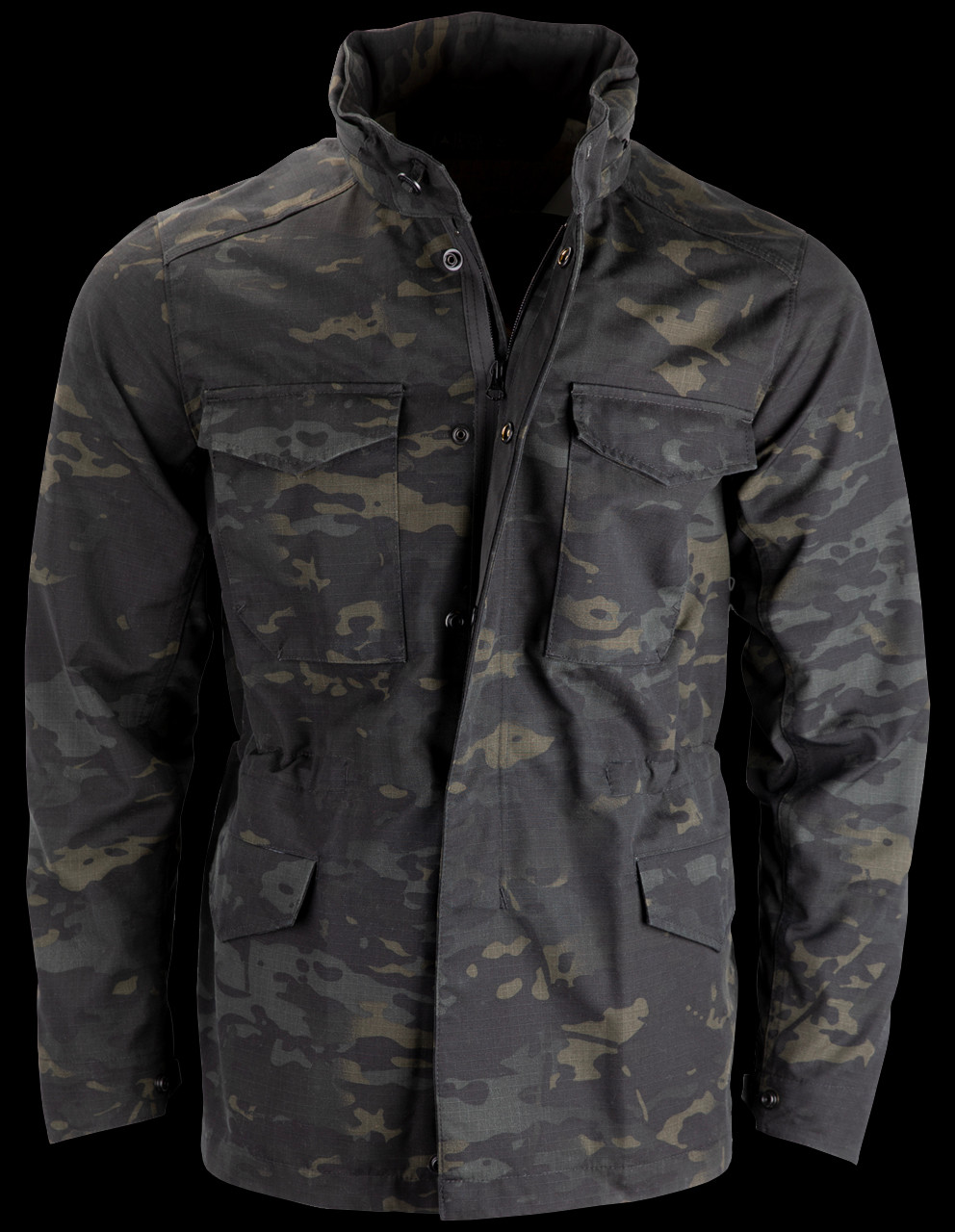 TAD M-65 RS Field Jacket Black Multicam