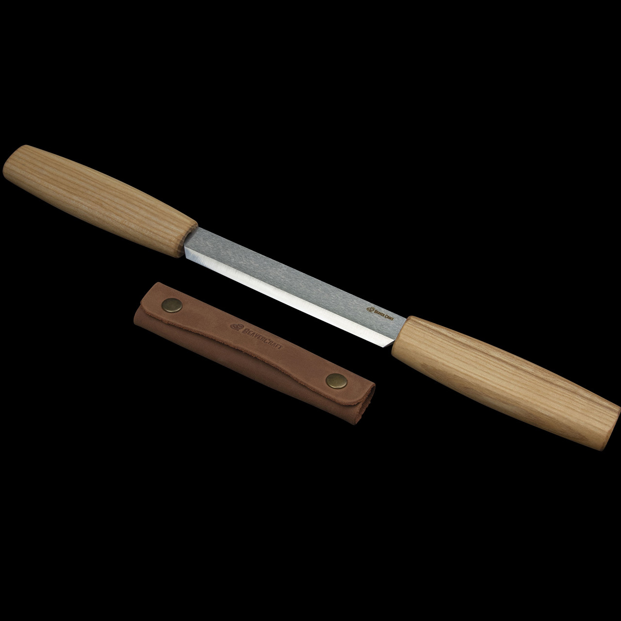 BeaverCraft Drawknife 3mm with Leather Sheath