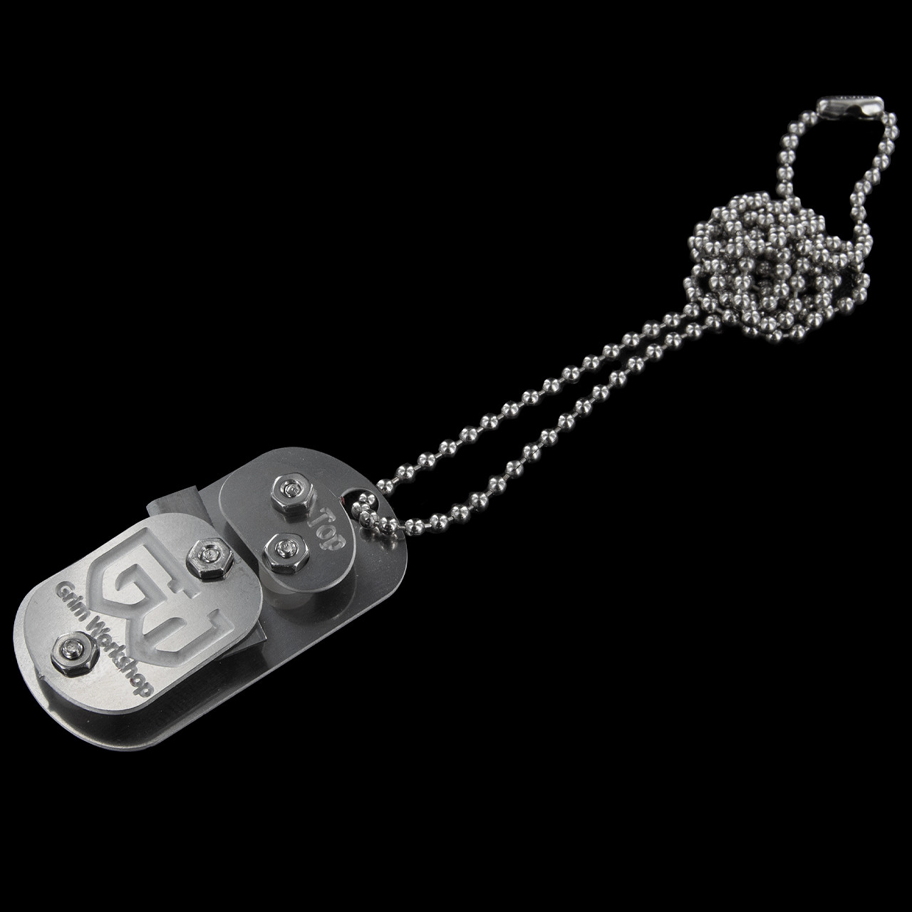 Dog Tags: Stainless Steel, Can Opener - SGT GRIT