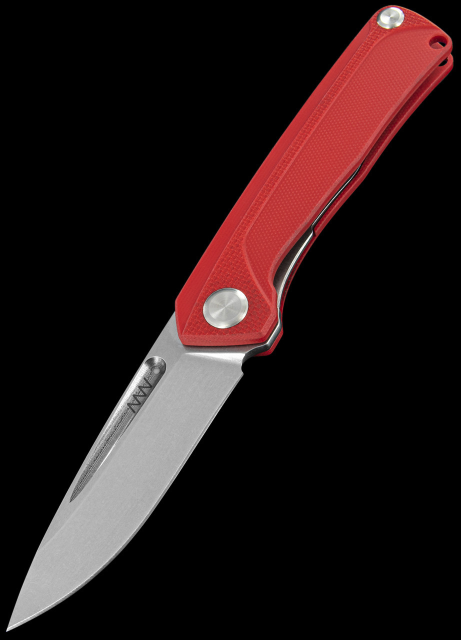 美品✨BATONER A-1 Vネックウール 赤2 日本製 SHIPS別注 Acta Non Verba Z200 Folding Knife
