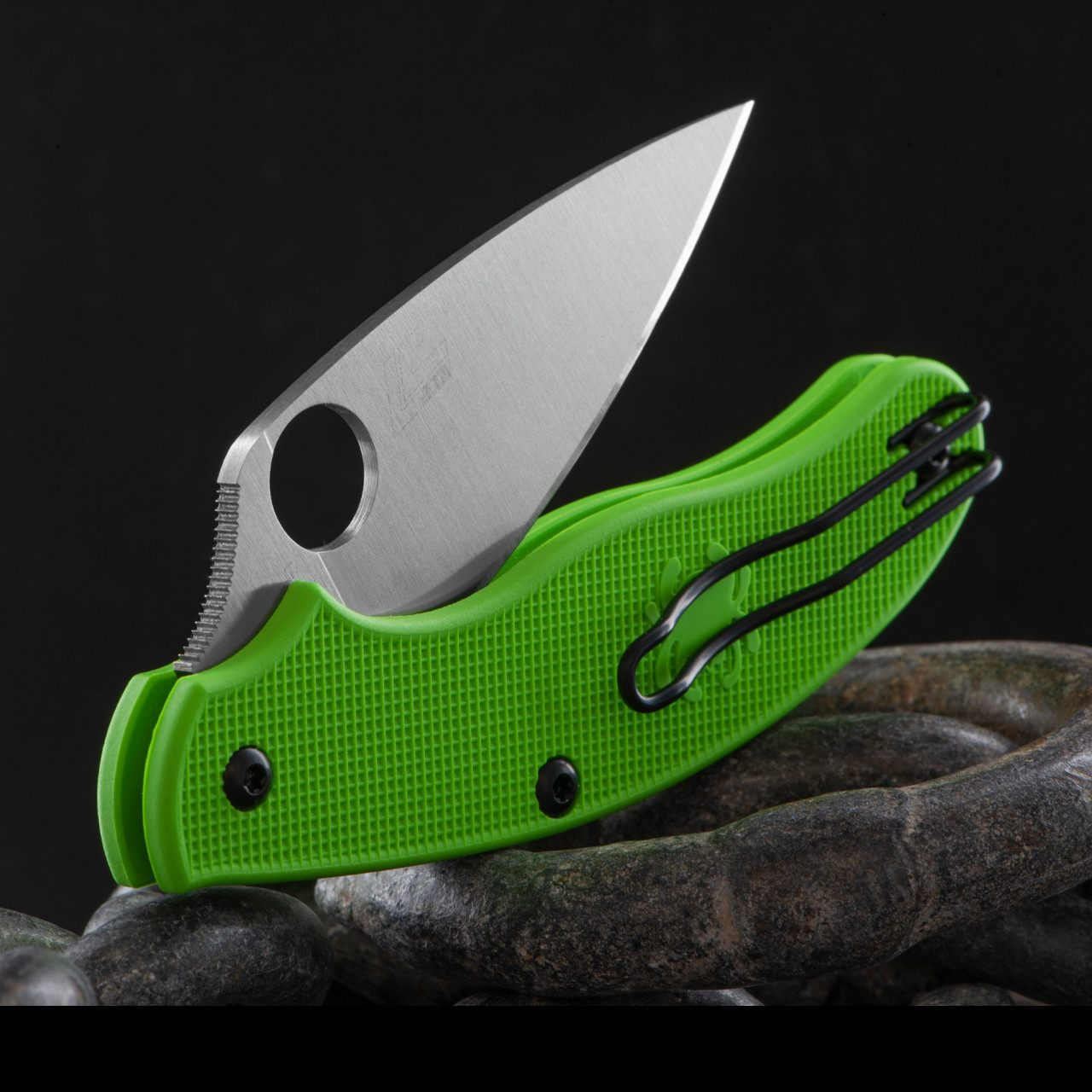 Spyderco UK Penknife Salt Green Folding Knife