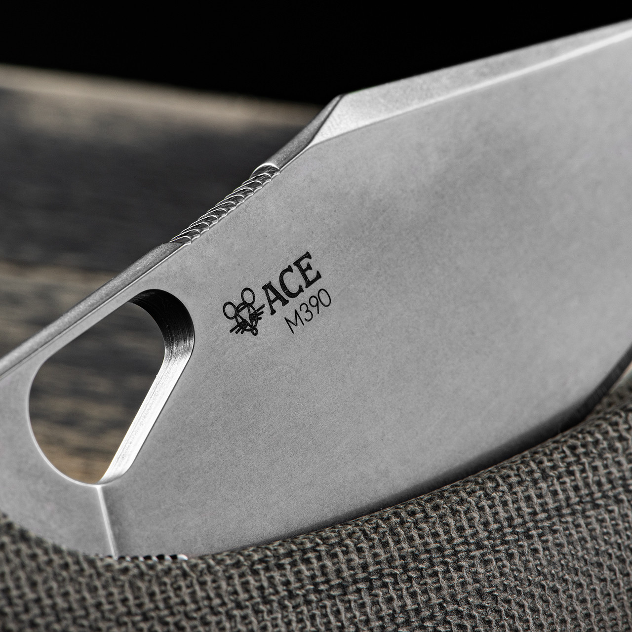 GiantMouse Grand Green Micarta M390 Folding Knife - Heinnie Haynes