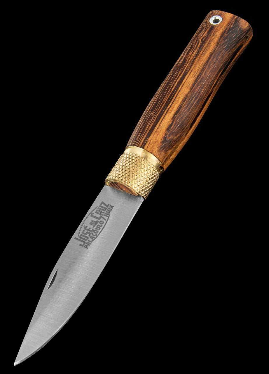 Jose da Cruz Clip Tigerwood INOX Folding Knife