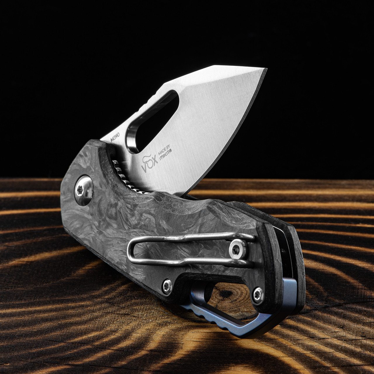 MKM Isonzo Carbon Fibre Clip Folding Knife