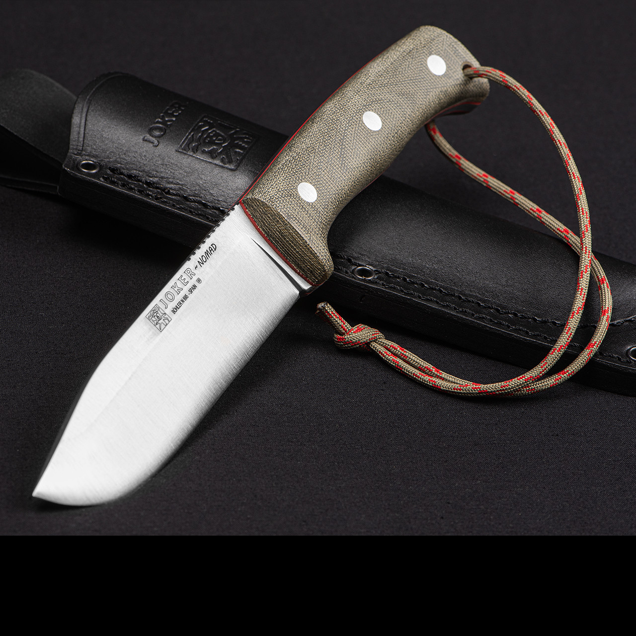 Joker Nomad - Micarta 12.7cm Bushcraft & Survival Fixed Blade Knife