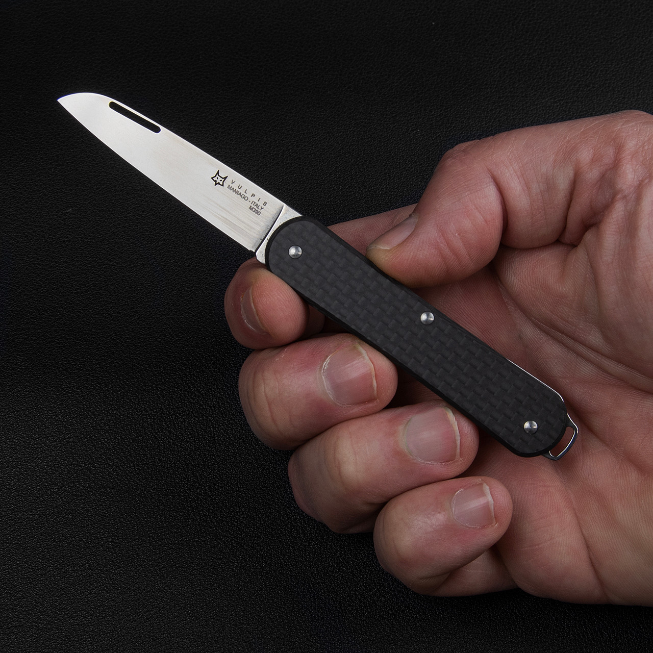 Fox Vulpis 1 Carbon Fibre Penknife