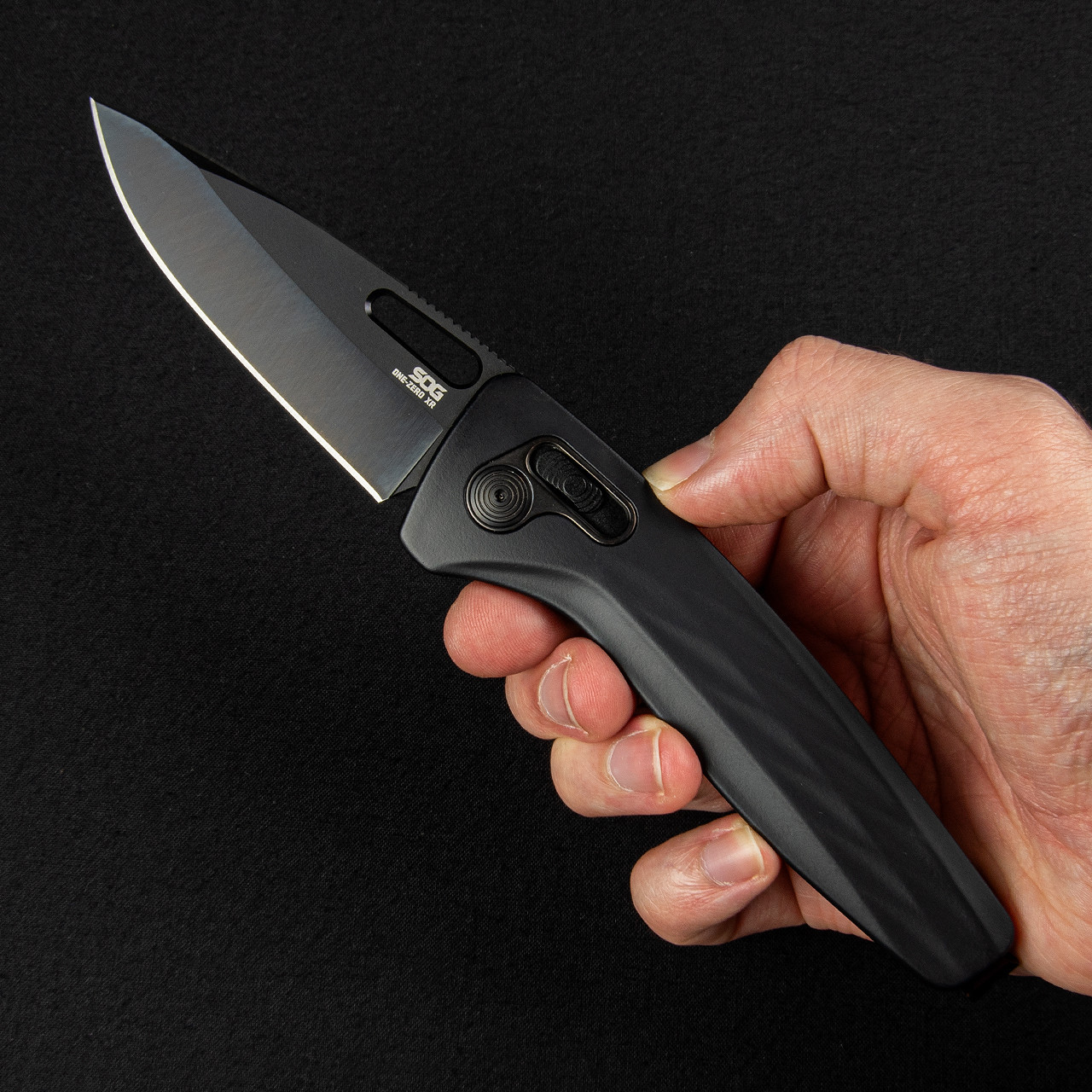 SOG One-Zero XR Black Folding Knife