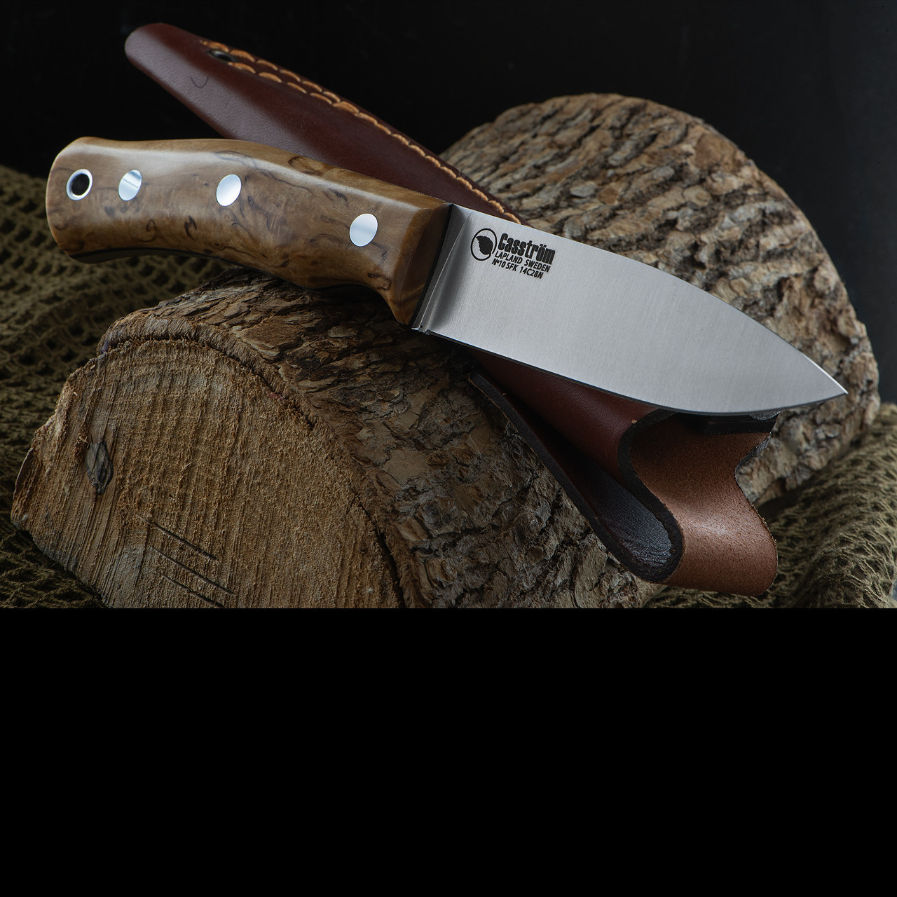 Casstrom No.10 Swedish Forest Knife Curly Birch Fixed Blade