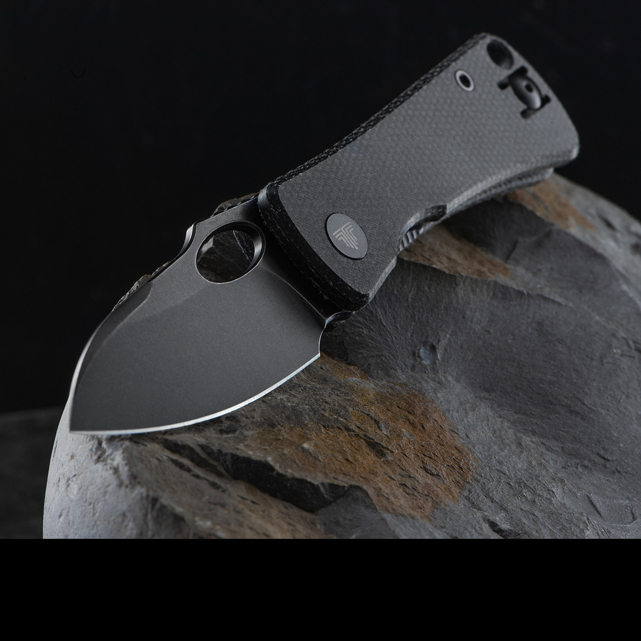 Trivisa Andromeda Linerlock Black Folding Knife | Heinnie Haynes