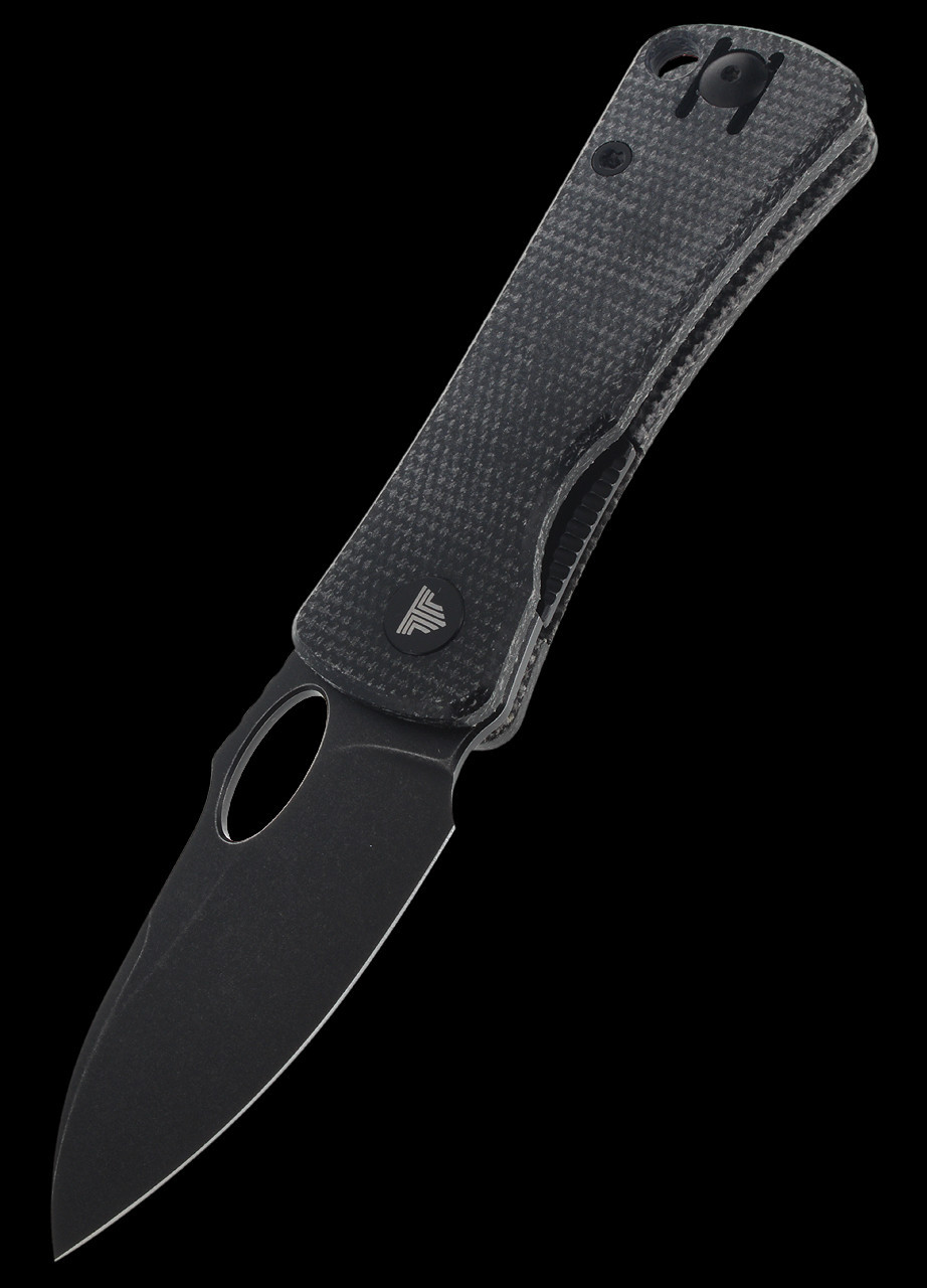 Trivisa Andromeda Linerlock Black Folding Knife | Heinnie Haynes