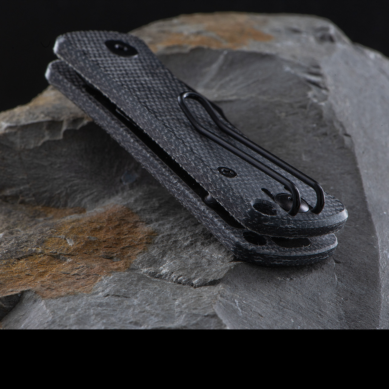 Trivisa Andromeda Linerlock Black Folding Knife | Heinnie Haynes