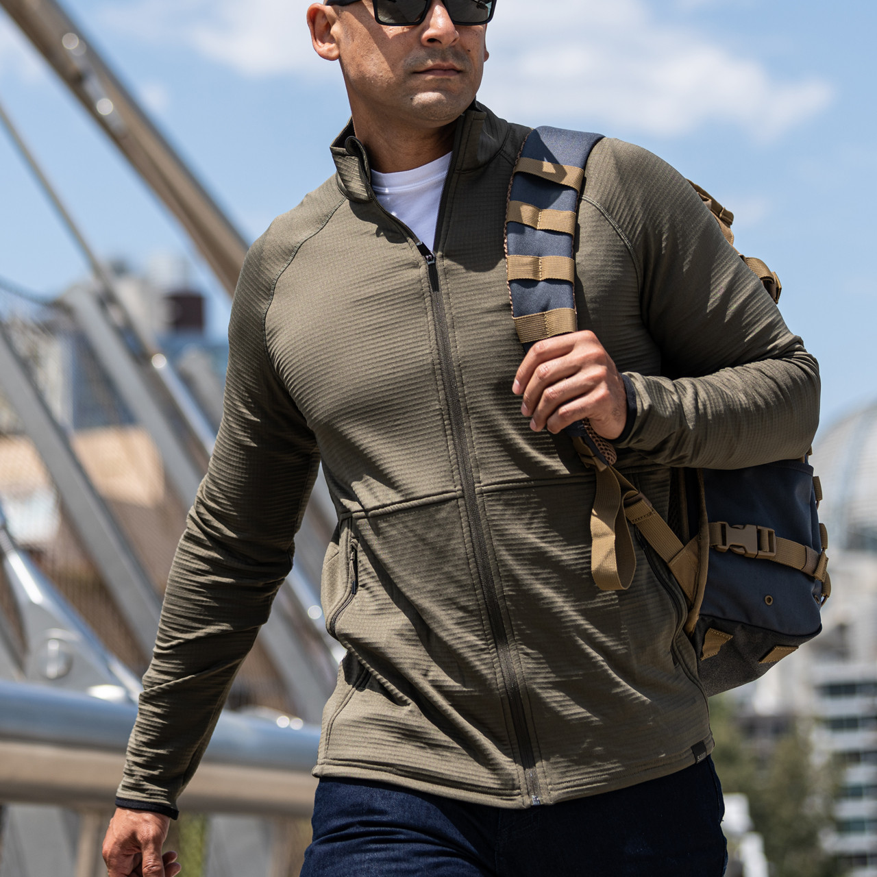 5.11 Stratos Full Zip Blue Mussel | Heinnie Haynes
