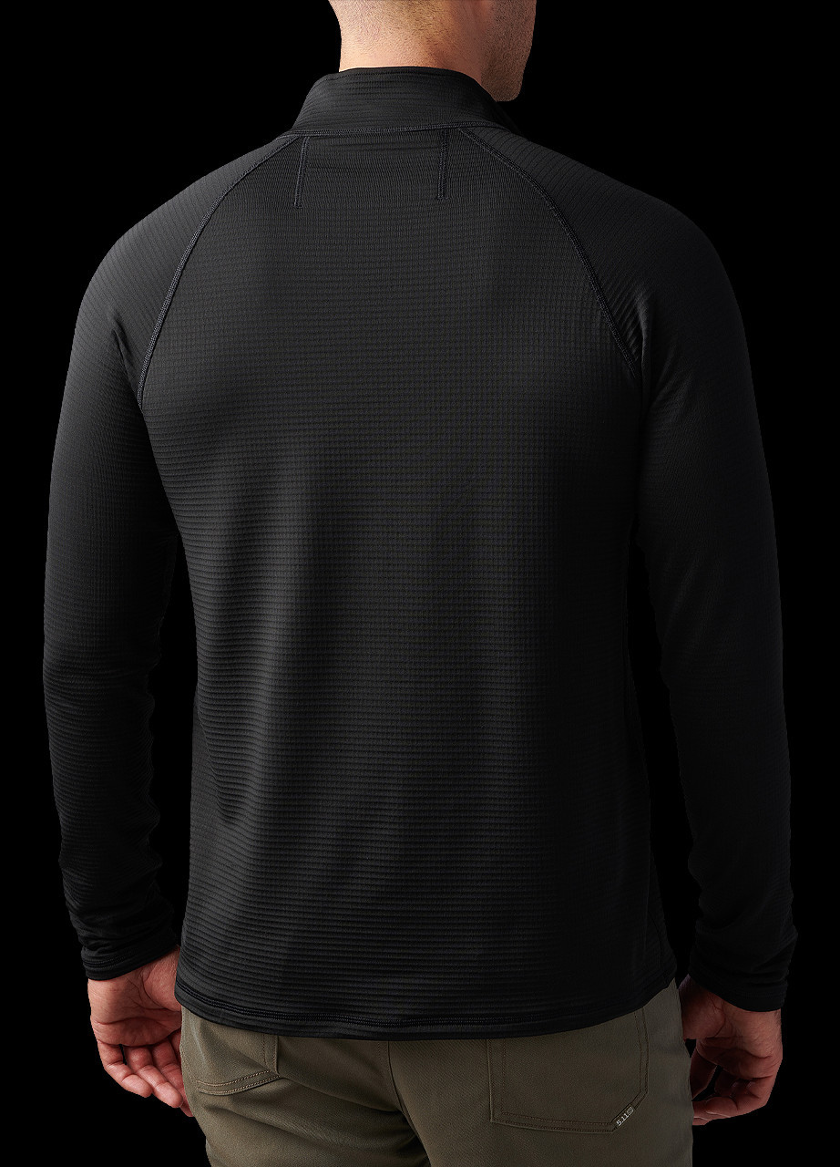 5.11 Stratos 1/4 Zip Black | Heinnie Haynes
