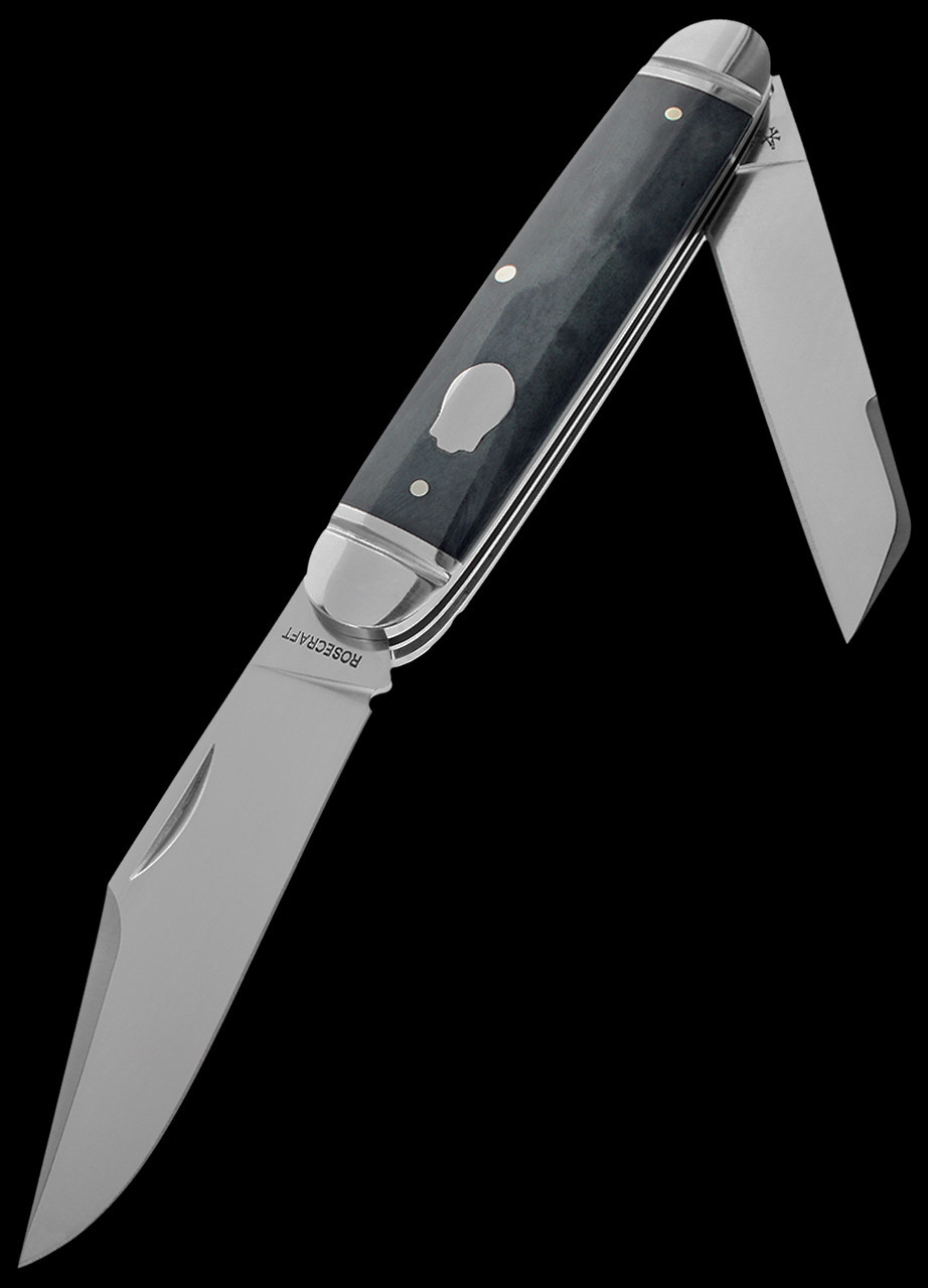 RoseCraft Briarpatch Jack Grey Bone Folding Knife | Heinnie Haynes