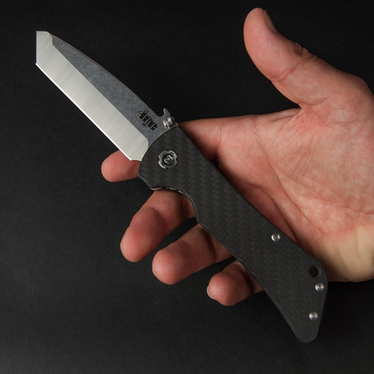 Southern Grind Bad Monkey Emerson Tanto Folding Knife | Heinnie Haynes